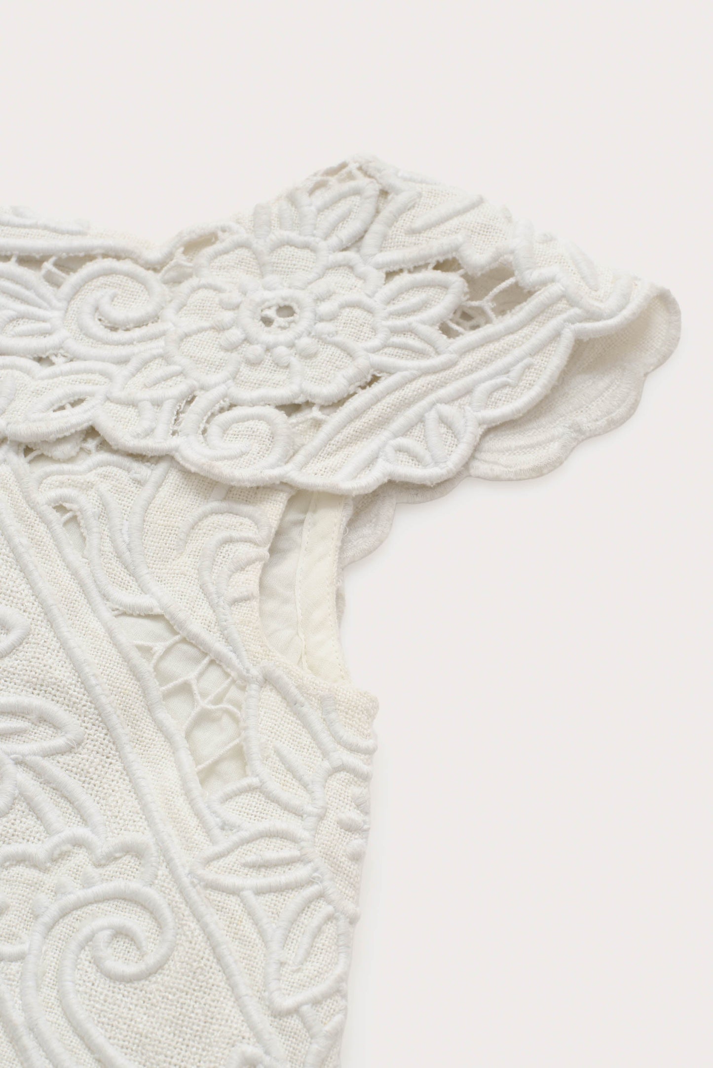 KIDS FRIDLI DRESS - OFF WHITE EMBROIDERY