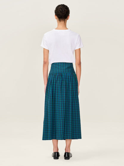 Ferris Skirt in Blue and Green