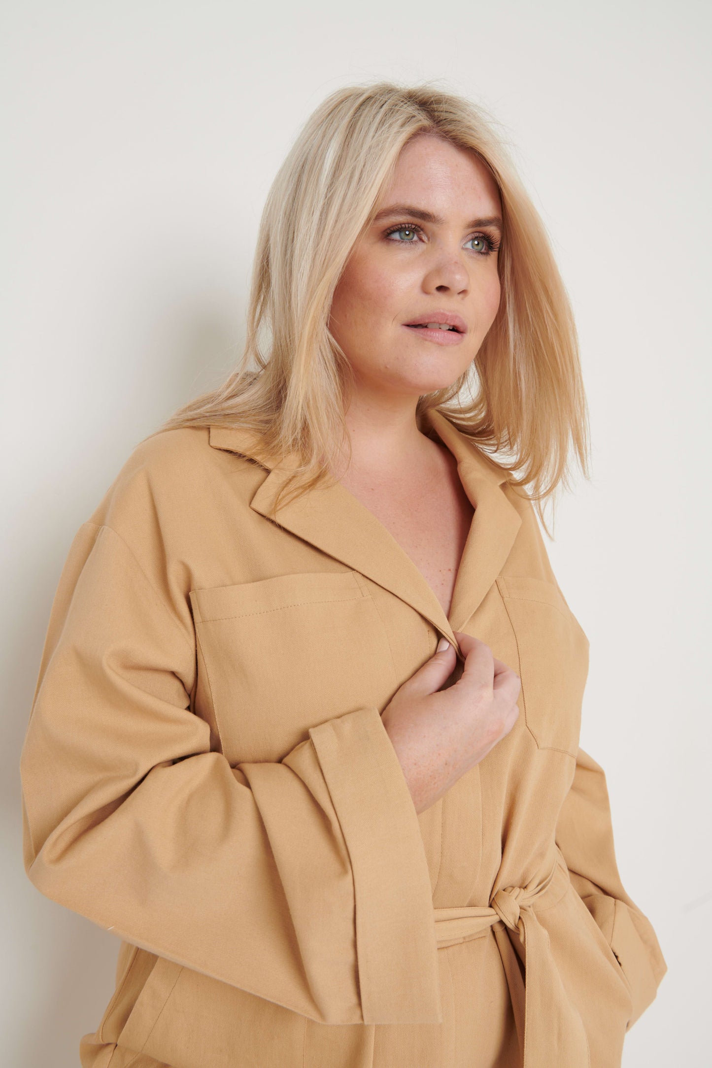 Hudson Jumpsuit- Camel