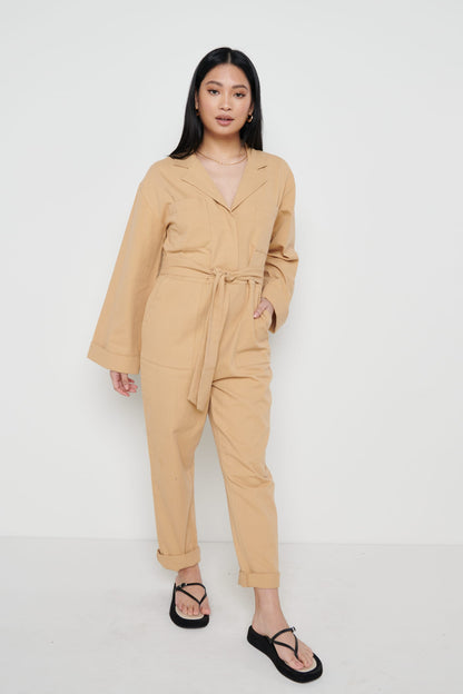 Hudson Jumpsuit- Camel
