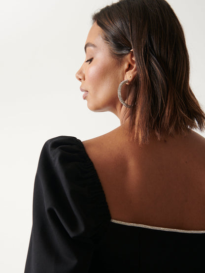 Niamh Embellished Top - Black