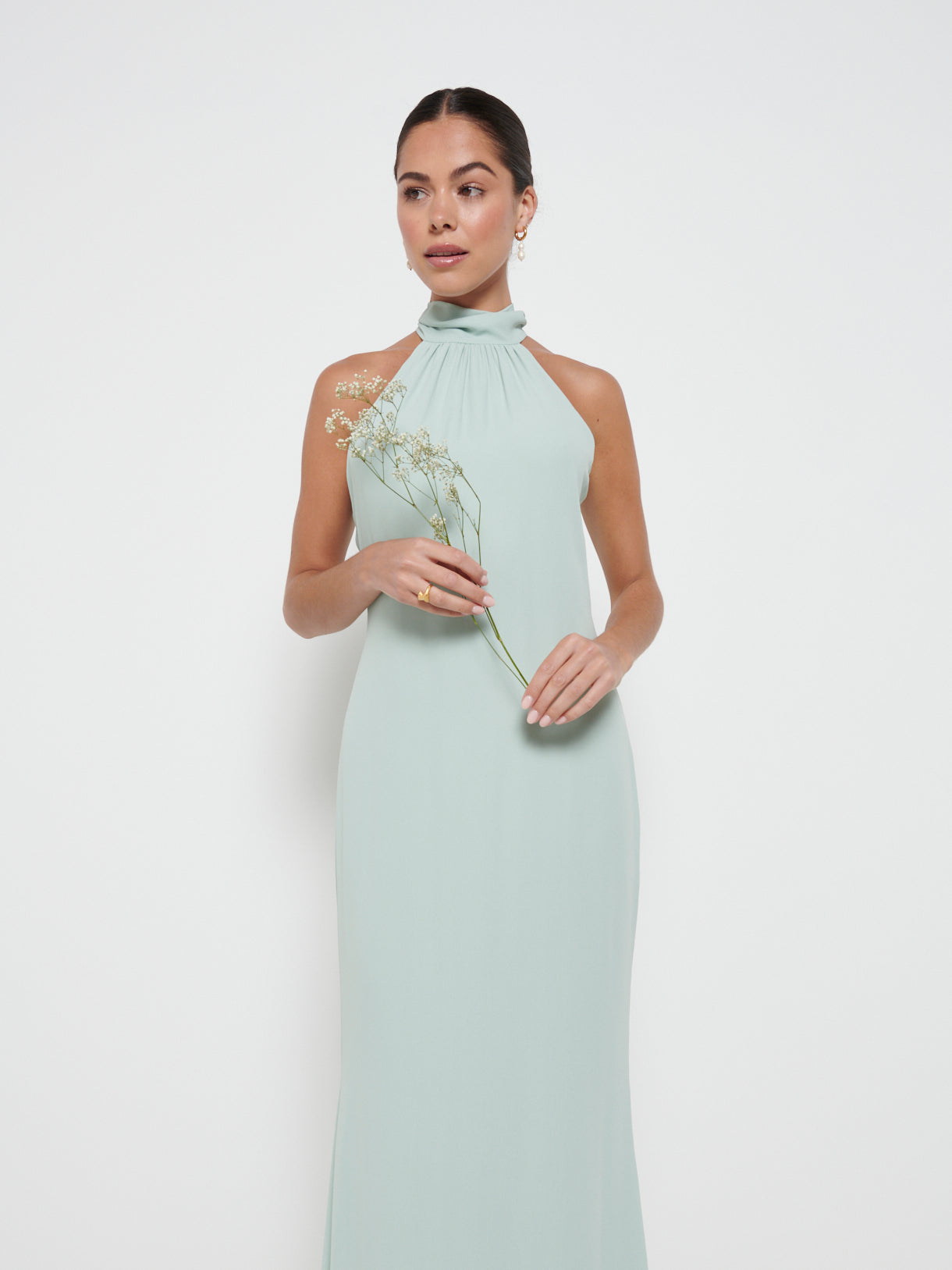 Odelle Chiffon Maxi Bridesmaid Dress - Sage