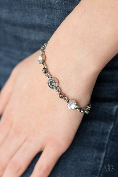Stargazing Sparkle - White Paparazzi Accessories