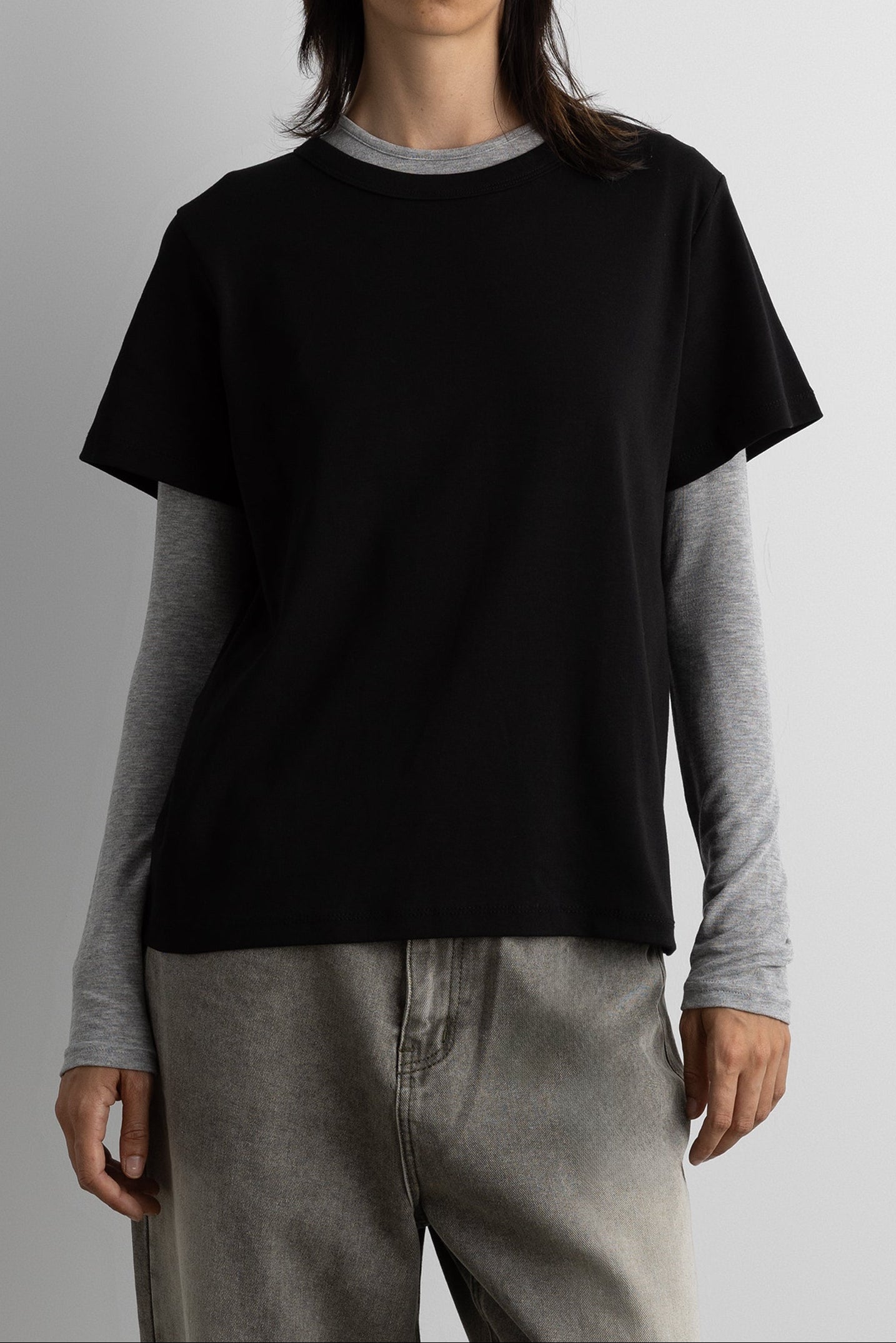 MIDWEIGHT COTTON CREWNECK T-SHIRT