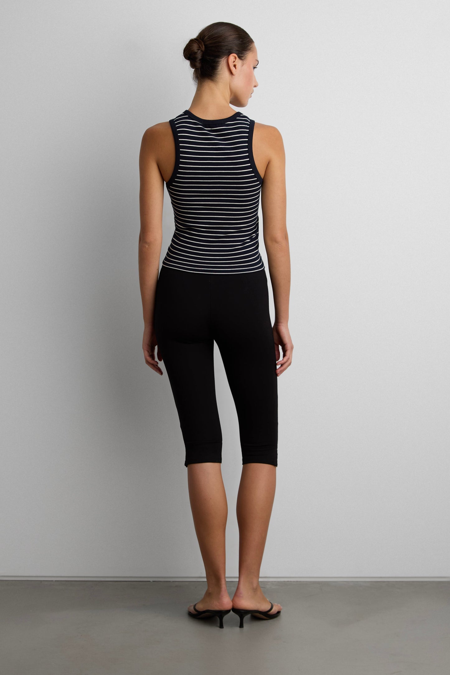 STRIPED RIBBED TANK TOP