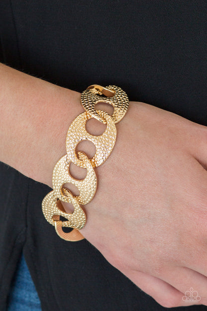 Casual Connoisseur - Gold  Paparazzi Accessories