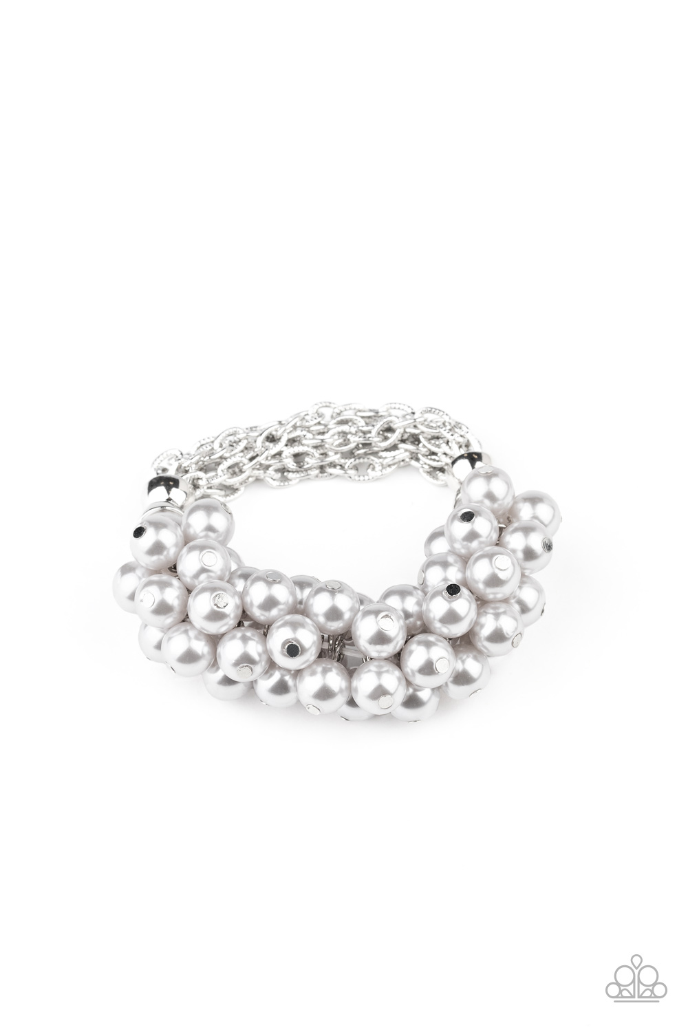 Up Class Clash  -  Silver Paparazzi Accessories