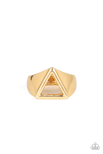 Trident - Gold Paparazzi Accessories