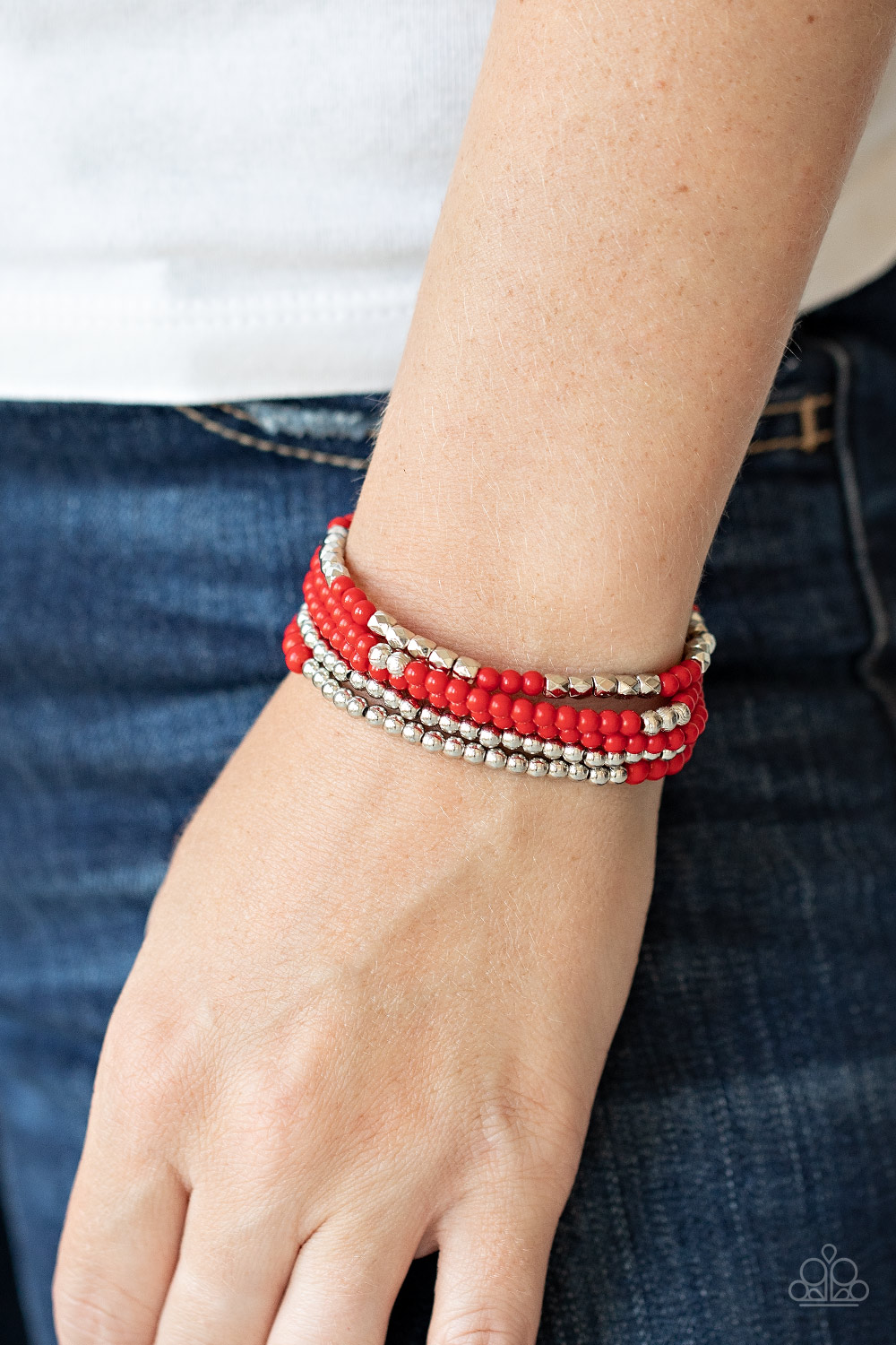 Stacked Showcase - Red Paparazzi Accessories