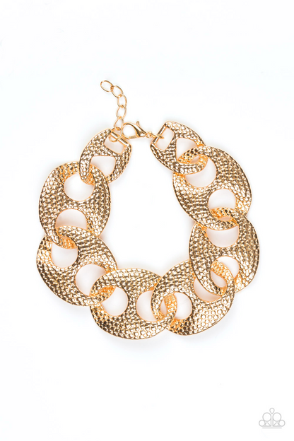 Casual Connoisseur - Gold  Paparazzi Accessories