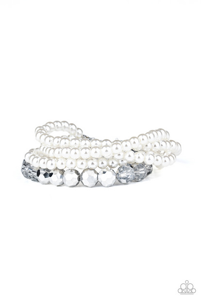 Refined Renegade - White Paparazzi Accessories